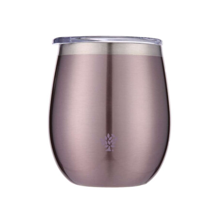 Mate Acero Inox. Con Tapa Lila Metalizado