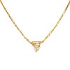 Dije Triángulo-Oro bajo-Piedra Zirconia-CP8514 conpiedra