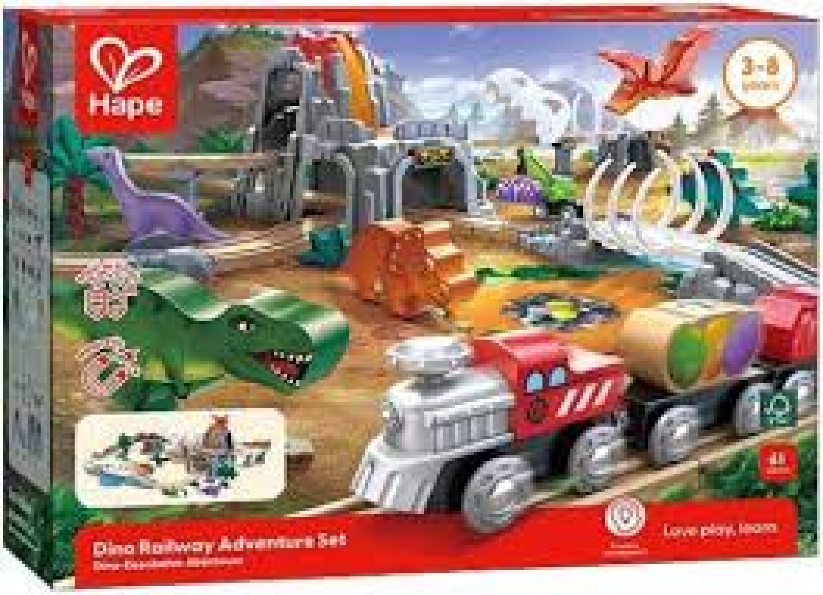 PISTA DE TREN DINO HAPE 