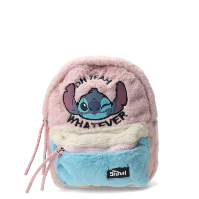 Mochila Disney Lila & Stich Plush Rosa - Celeste
