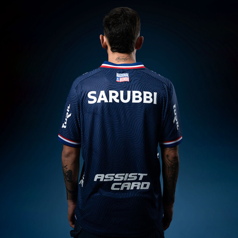 Camiseta Unisex Umbro de Nacional Oficial Away 2 Azul Marino