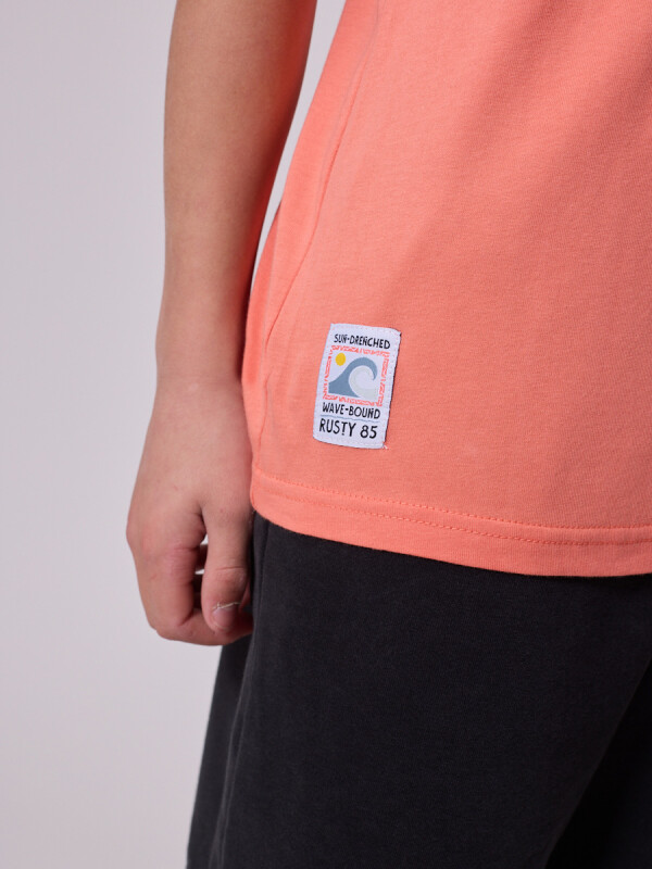 T-SHIRT MAREA TEEN RUSTY Durazno