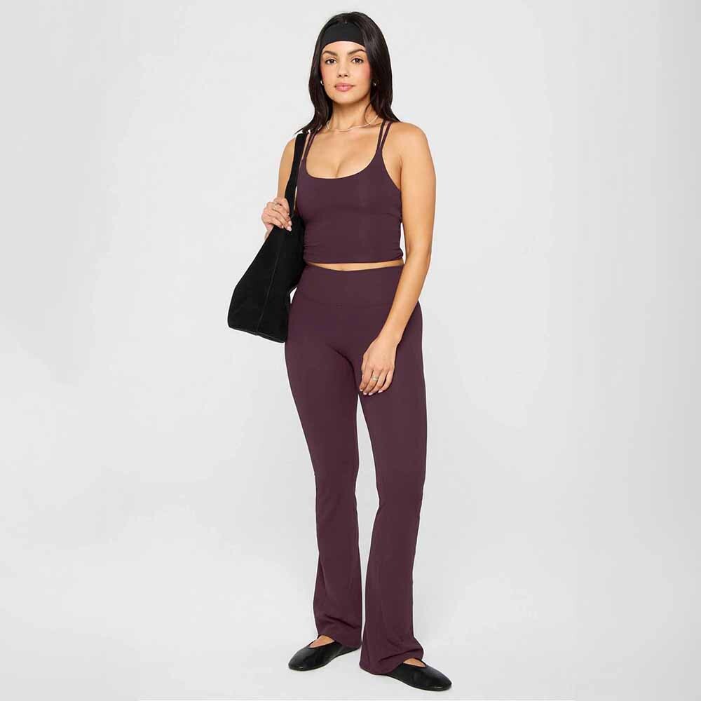 Top Con Sujetador Principal Built-In Bra Mujer Oxblood