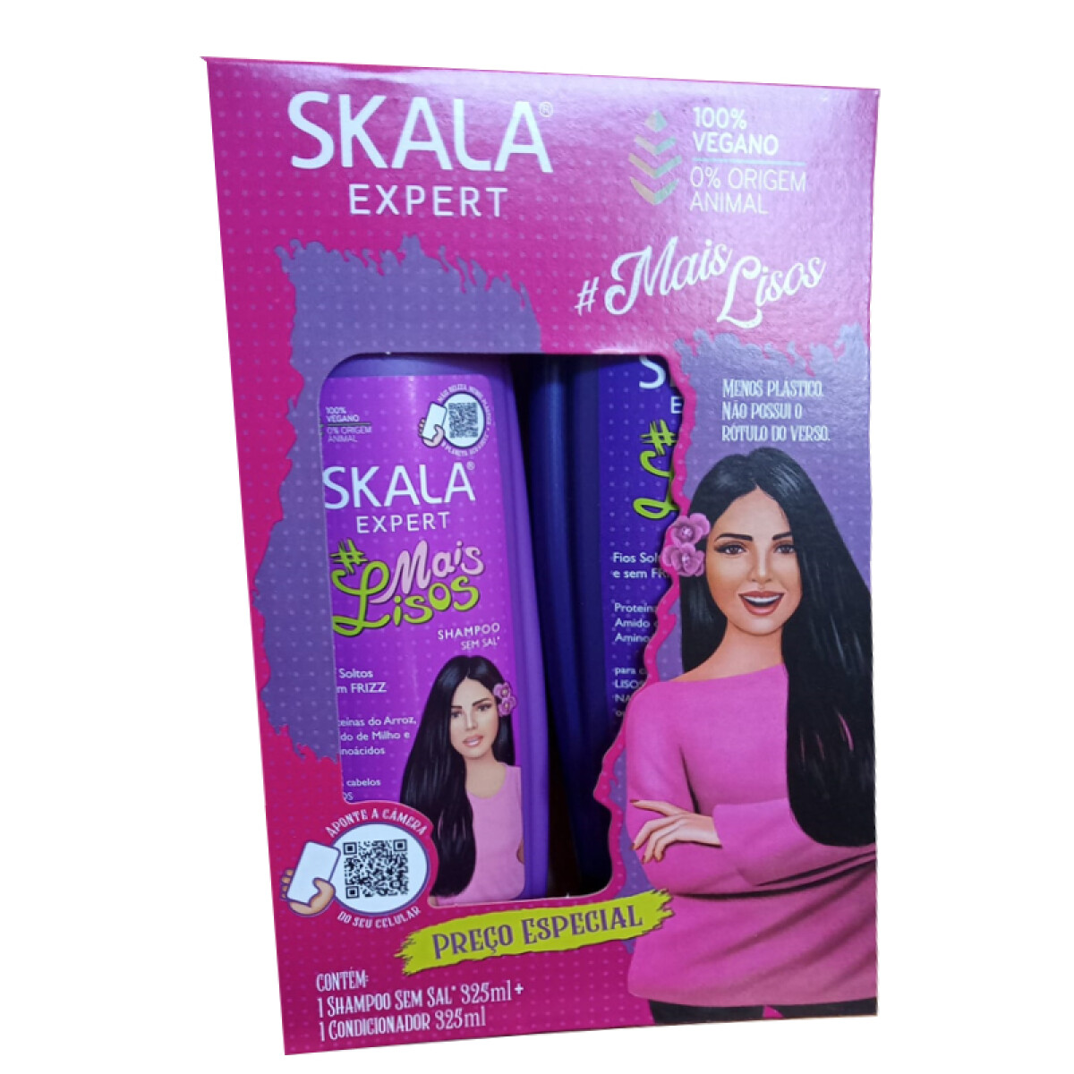 Shampoo + Acondicionador SKALA KIT Pack X2 325Ml - Mas Lisos 