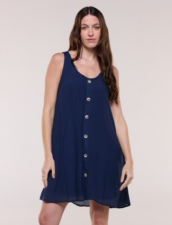 Vestido Botones AZUL