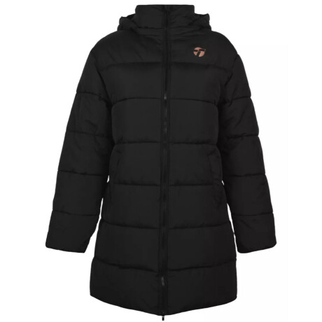 Campera Abrigo Topper Parka Imperm C/ Capucha Dama Negro