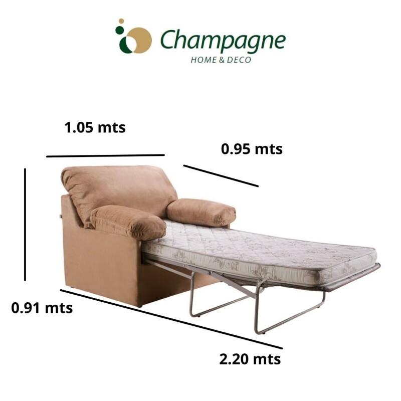 SOFA CAMA 1 PLAZA - TELA BEIGE SOFA CAMA 1 PLAZA - TELA BEIGE
