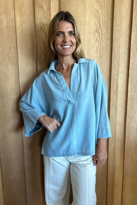 Bluson Ambar Denim Celeste