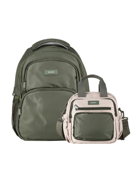 Kit Mochila y Lunchera Quid AirFlow Verde