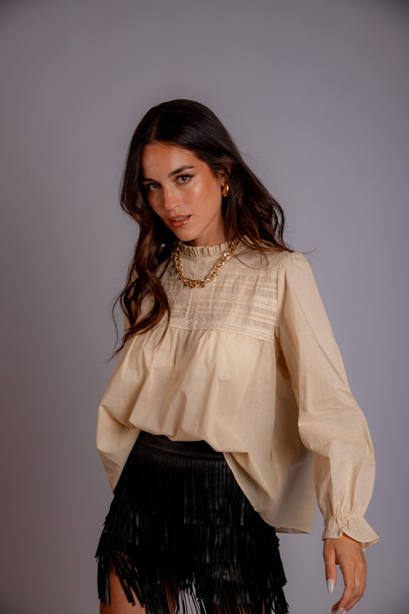 Camisa Agustina - beige 