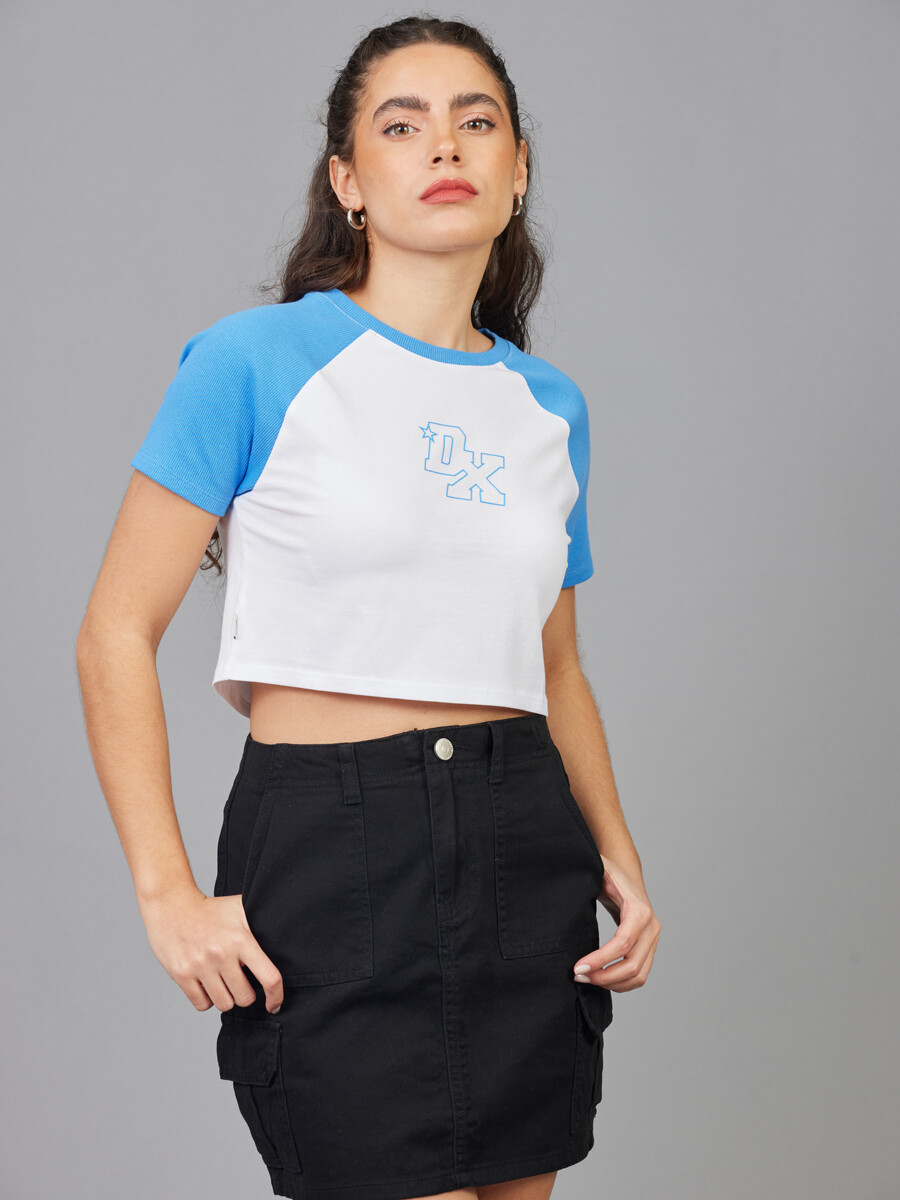 T-SHIRT FAY DIXIE Ceruleo