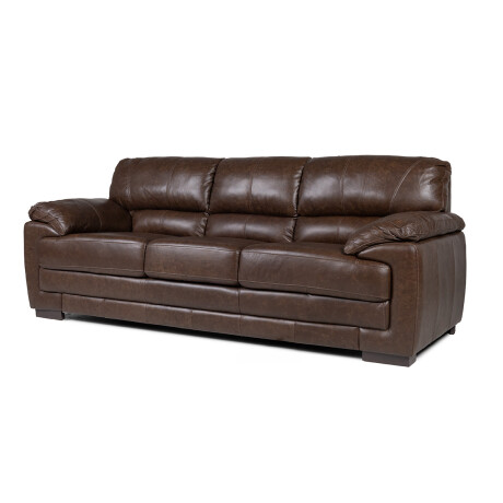 Sofá Oxford - Cuero Advanced - 3 cuerpos Smoke - (Preventa)