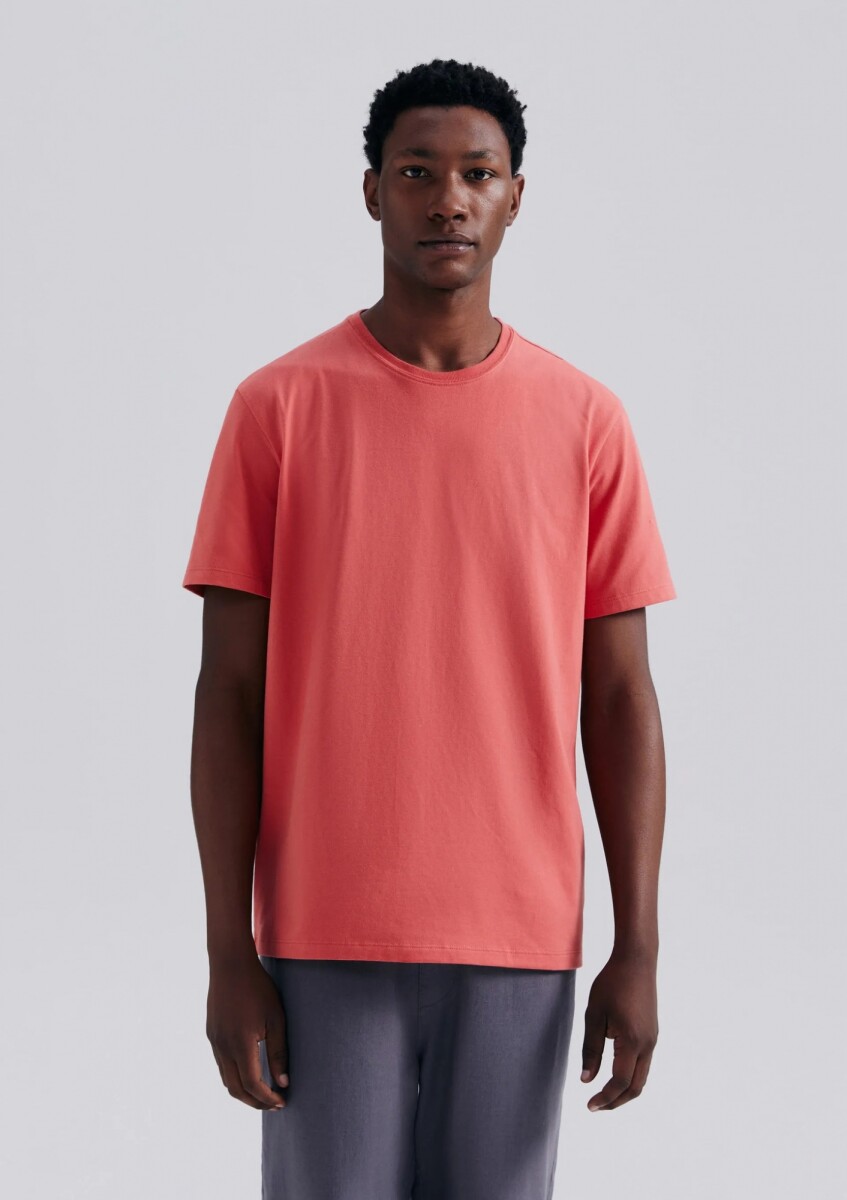 CAMISETA BÁSICA MANGA CORTA - ROJO 