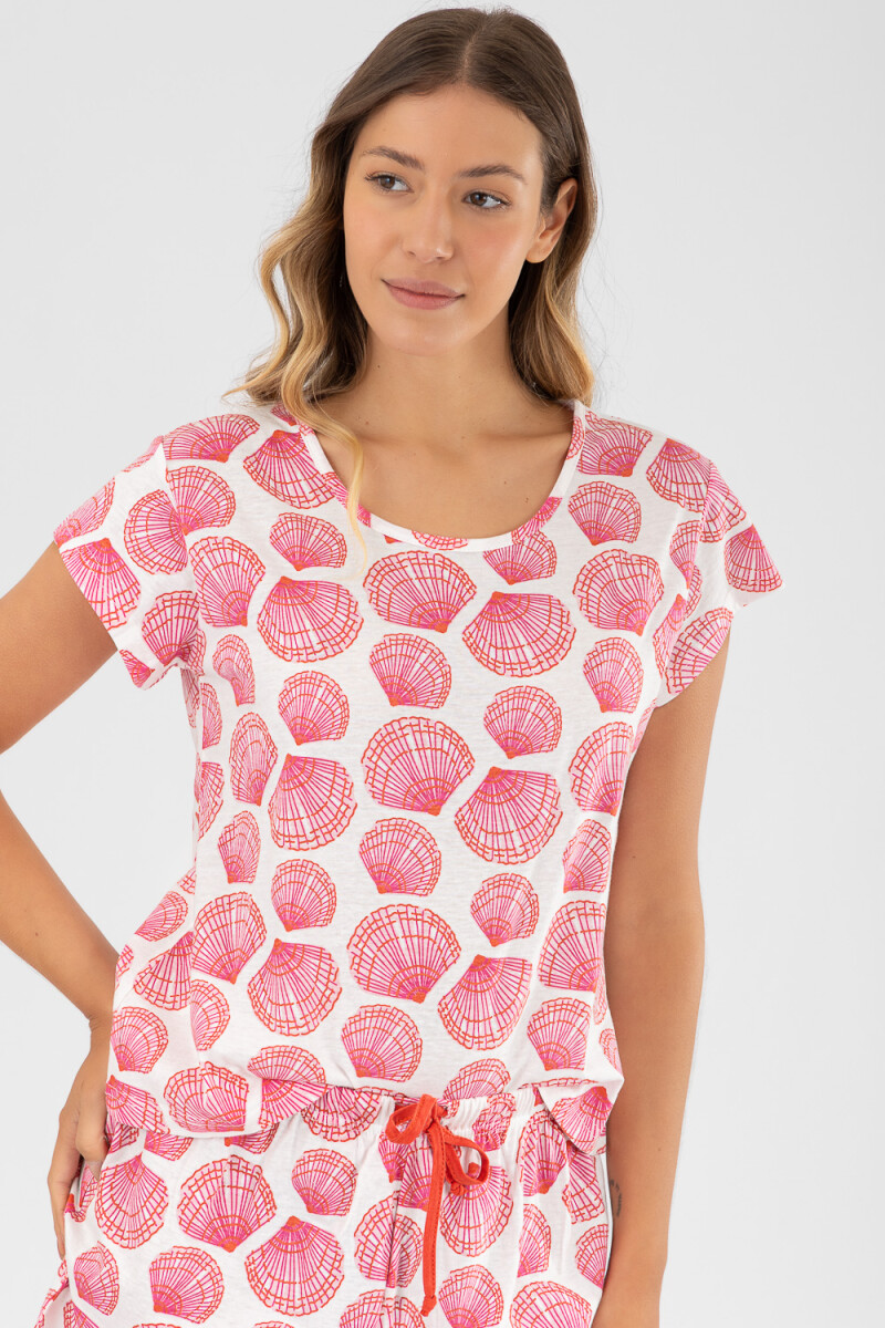 Pijama shell short Rosado