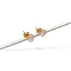 Caravanas Corazón Zirconia de oro- Oro bajo - Zirconia - CA8107 conpiedra