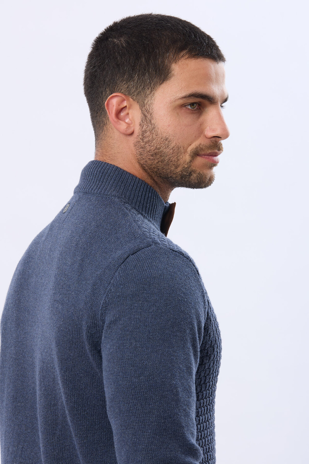 BUZO TEJIDO TEXTURADO Piedra