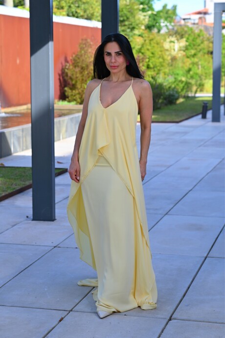 Vestido largo Zaida Amarillo