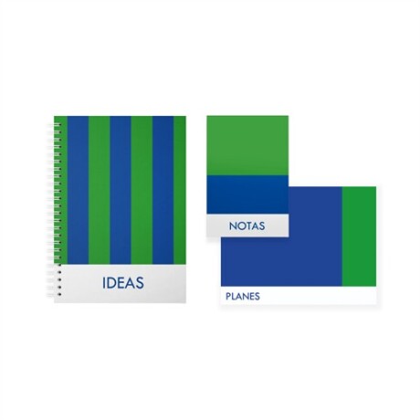 Block notas azul y verde Sc