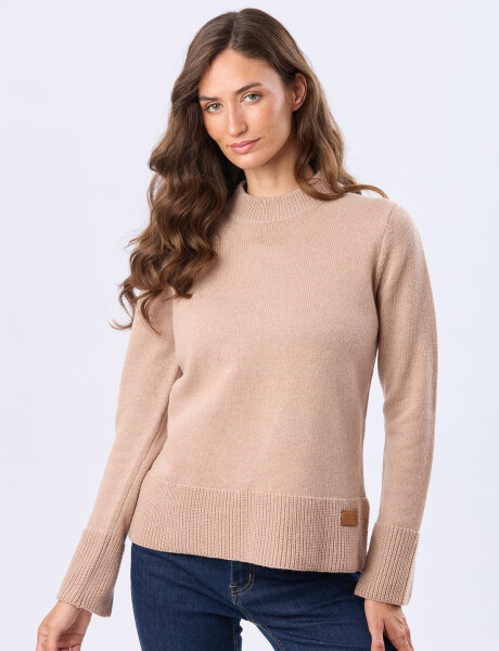 BUZO TEJIDO DE LANA Camel