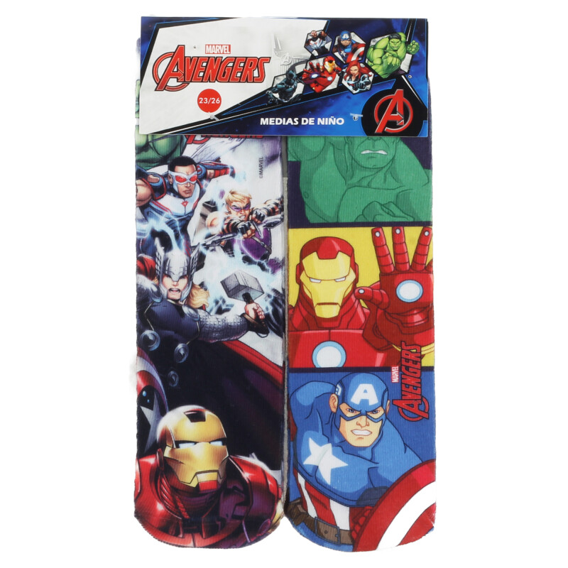 Medias de Niños Disney x2 Avengers Multicolor