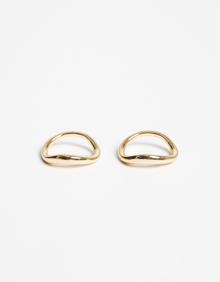Set De Anillos Bañados En Oro 