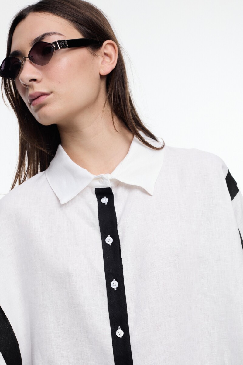 CAMISA TIRAS Crudo