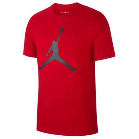 Remera M J Jumpman Manga Corta Media larga de Hombre Rojo