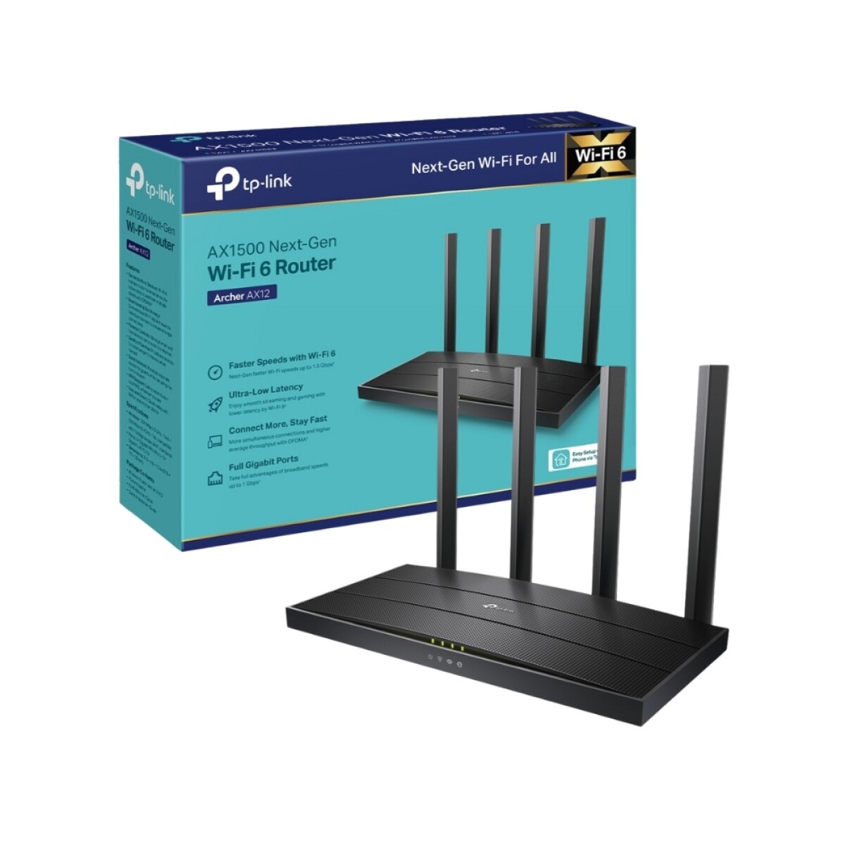 Router Tp-Link Wireless Archer AX12 AX1500 Doble Banda WiFi 