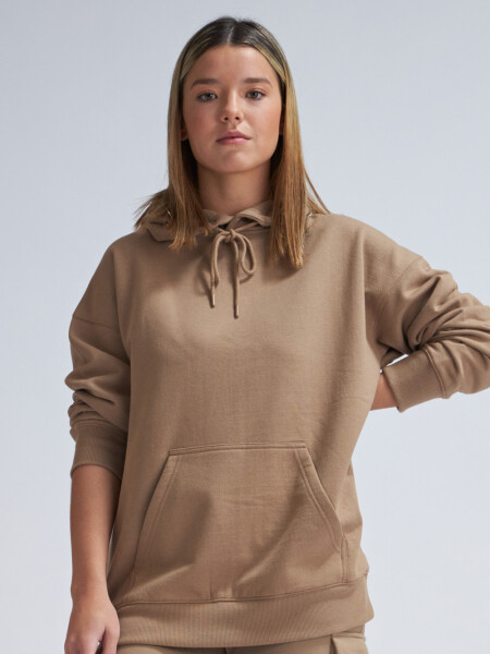 Hoodie deportivo Visón