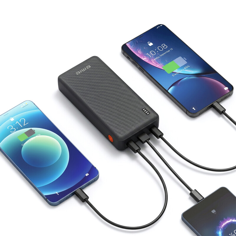 Cargador Portátil AIWA Carga Rápida 22.5W 20000mAh Soporte PD20W USB y Lightning | AWPBF2022 Cargador Portátil AIWA Carga Rápida 22.5W 20000mAh Soporte PD20W USB y Lightning | AWPBF2022
