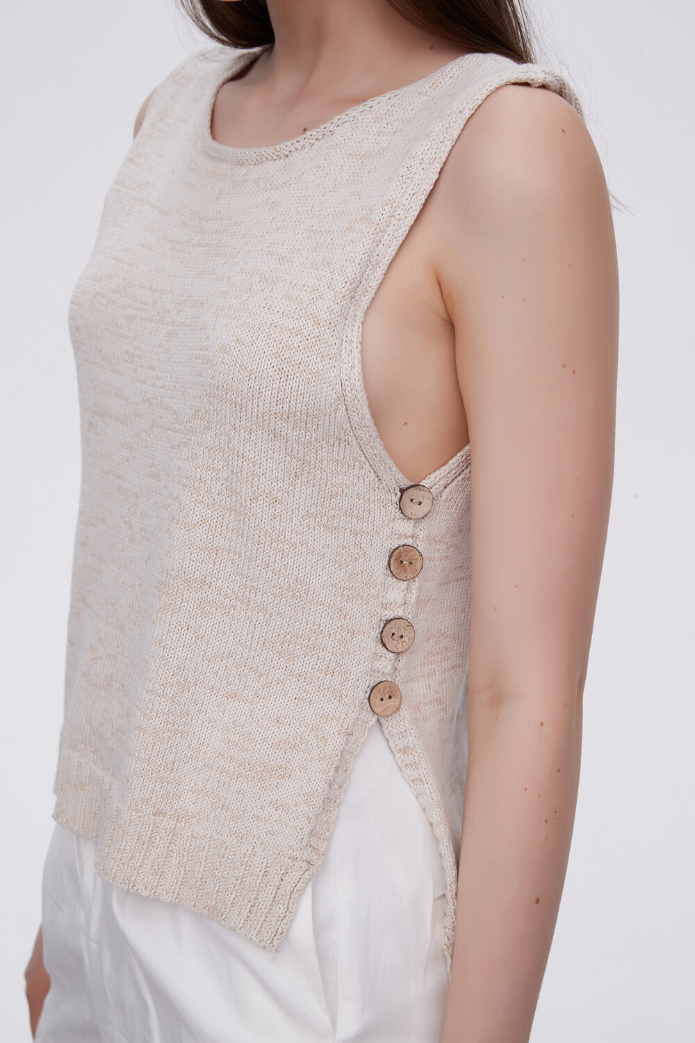 Musculosa Metrical Crudo / Natural