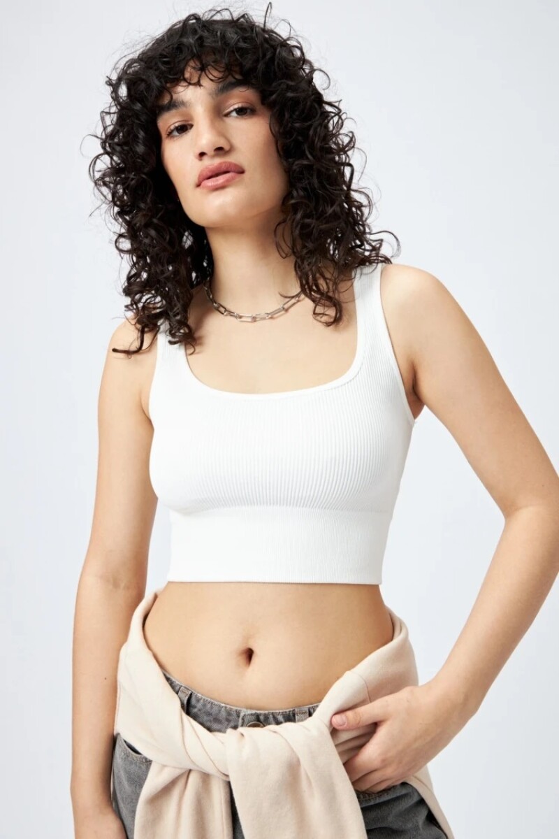 TOP P.CAKE UNNO - BLANCO 