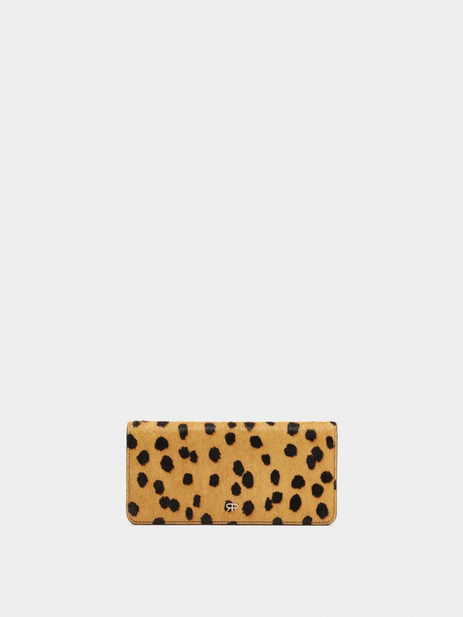 Cartera De Piel Estampado Animal camel