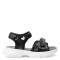 Sandalia de Niña Mini Miss Carol Zaion con lentejuelas y velcro Negro