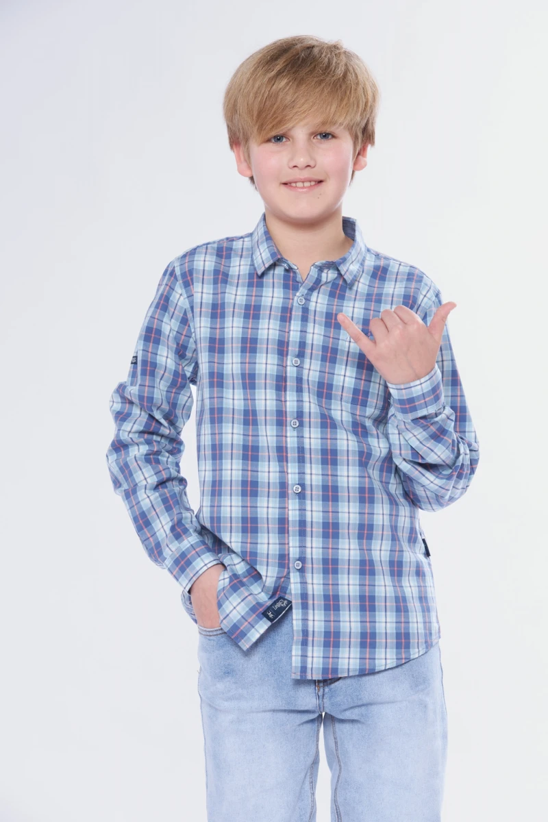 CAMISA A CUADROS - Verde 
