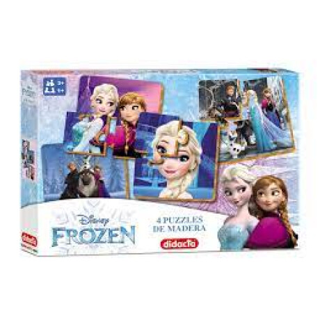 Puzzle 4 en 1 de madera Frozen Puzzle 4 en 1 de madera Frozen