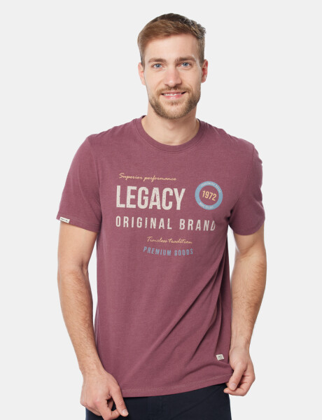 REMERA ESTAMPADA Bordo