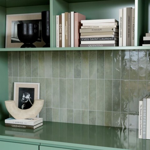 Azulejos adhesivos para cocina baño 10uds Verde claro