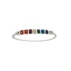 Brazalete 7 chakras -Plata 950-Resina multicolor-BR3013 conpiedra
