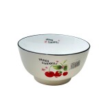 BOWL DE PORCELANA CON DSEÑO FRUTAL • 14cm BOWL DE PORCELANA CON DSEÑO FRUTAL • 14cm