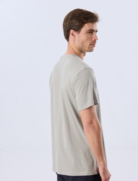 REMERA ESTAMPADA DE ALGODÓN Khaki