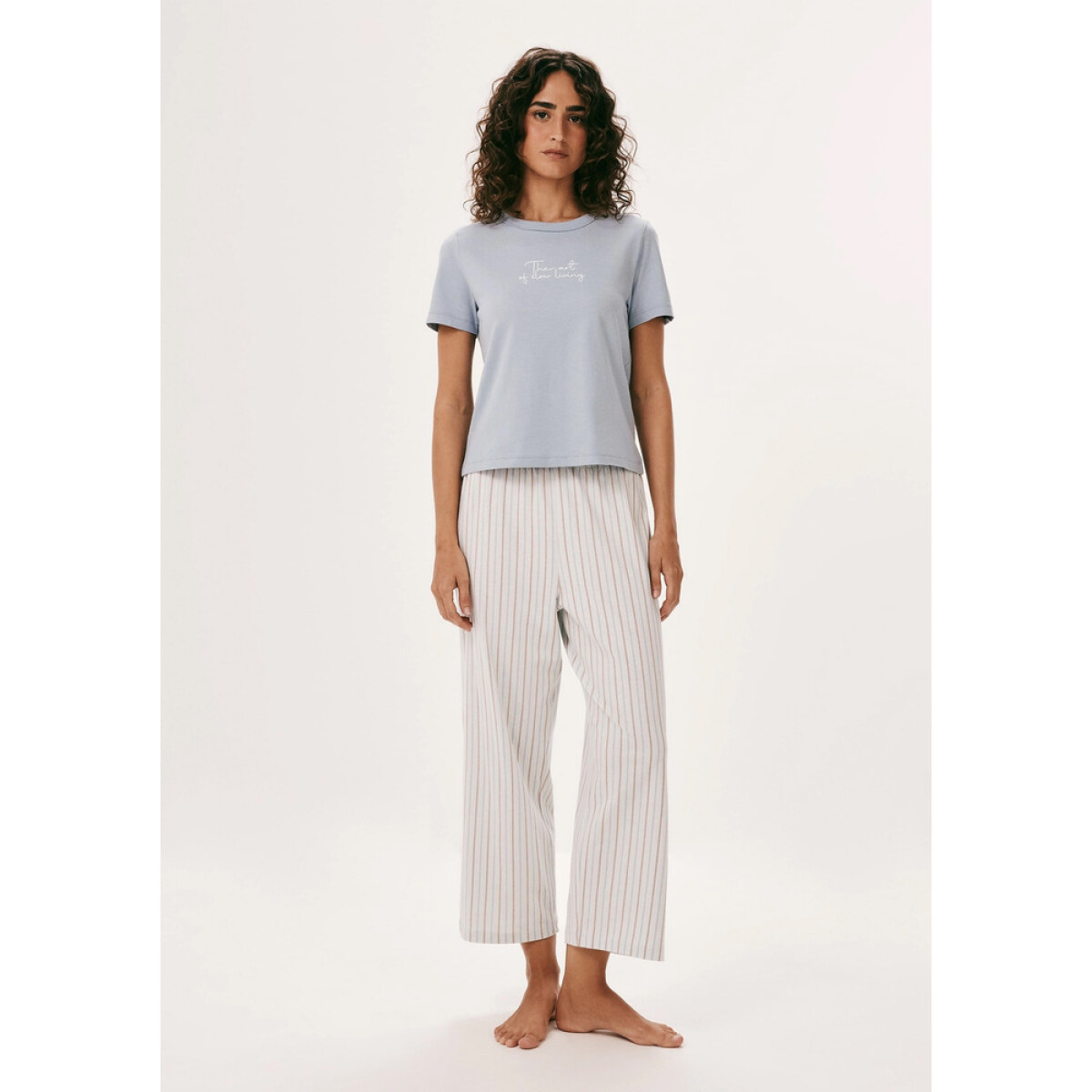 PIJAMA FEM - AZUL CLARO 