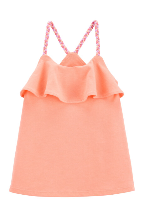 Musculosa Trenzada con Volado Sin color