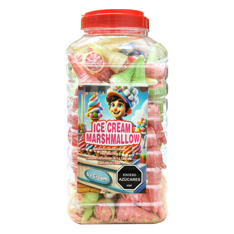 MARSHMALLOWS HELADO BONOMAR ICE CREAM TARRO x130 Unidades 392 Grs MARSHMALLOWS HELADO BONOMAR ICE CREAM TARRO x130 Unidades 392 Grs