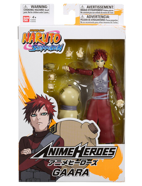 Muñeco figura articulada Naruto Anime Heroes 16cm Bandai Gaara