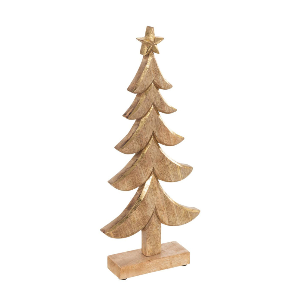 ÁRBOL NAVIDAD MADERA AMARILLO