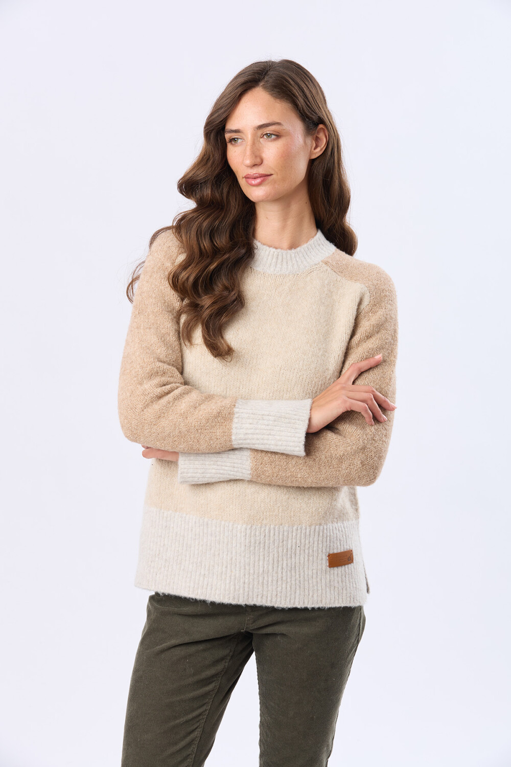 BUZO TEJIDO DE ABRIGO TOSTADO