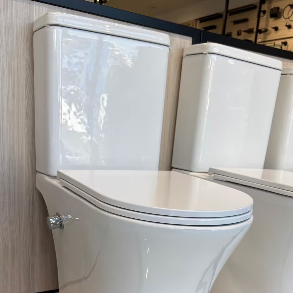 Inodoro largo con mochila y bidet Mirage Blanco Inodoro Largo Con Mochila Y Bidet Mirage Blanco