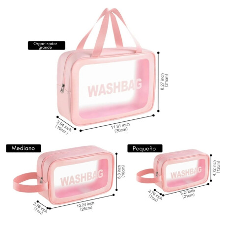 Organizador impermeable para valija WASHBAG Rosa