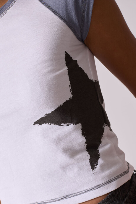 T-SHIRT MELMAN DIXIE Blanco